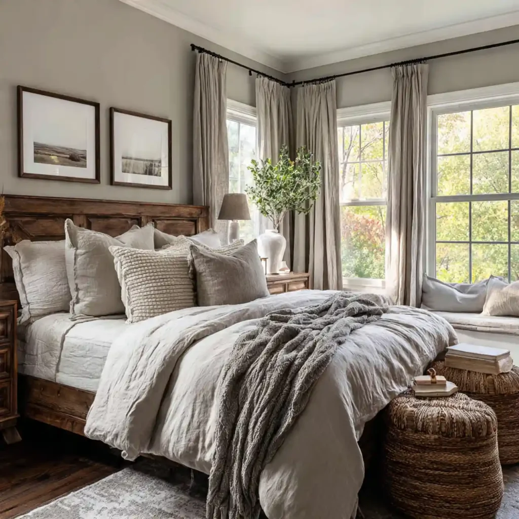 30-Farmhouse Bedroom Idea