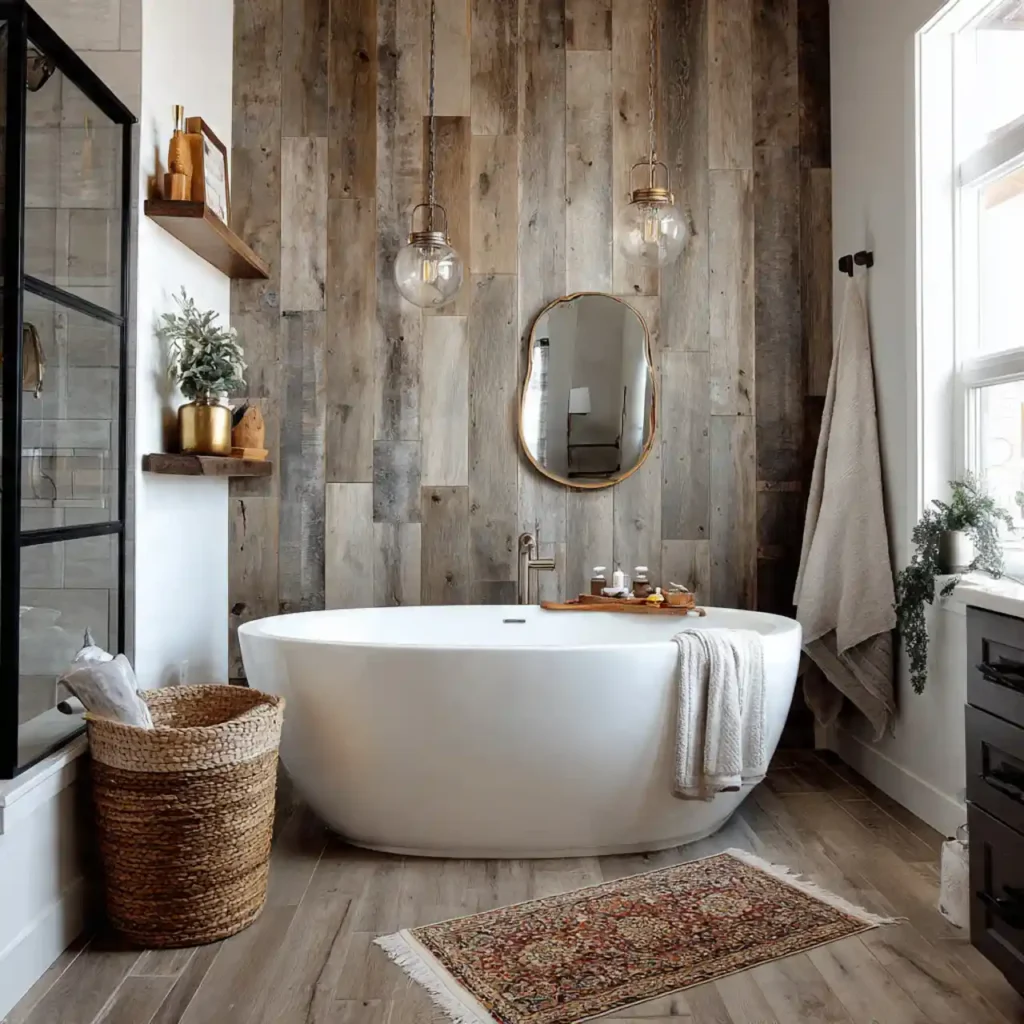 31-Modern Farmhouse Bathroom Ideas