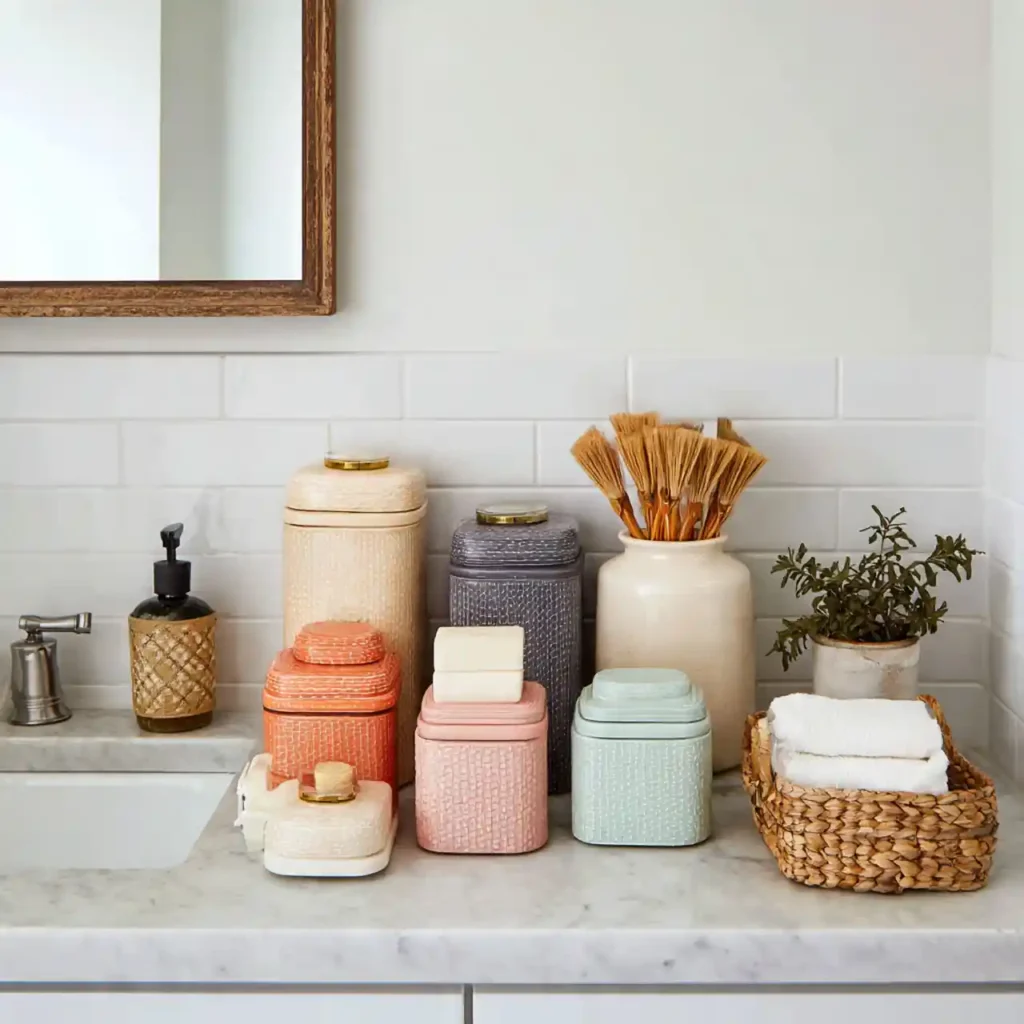 32-Bathroom Counter Decor Idea
