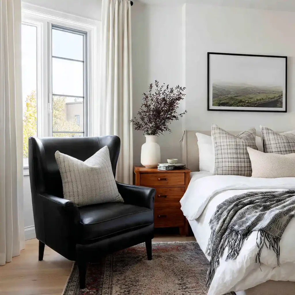 32-Black and White Bedroom Idea