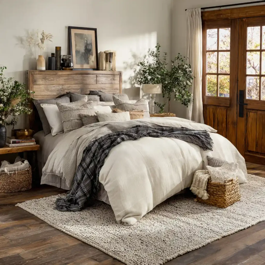 32-Farmhouse Bedroom Idea