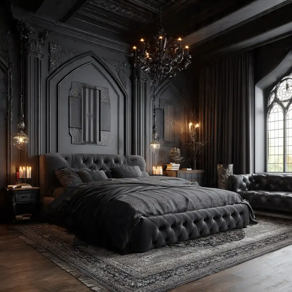 32-Gothic Bedroom Idea