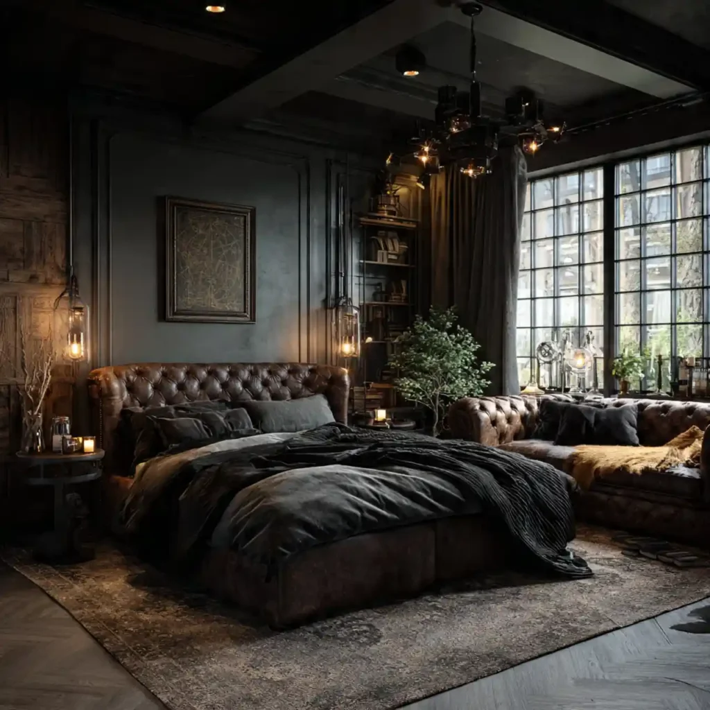 34-Dark Bedroom Idea