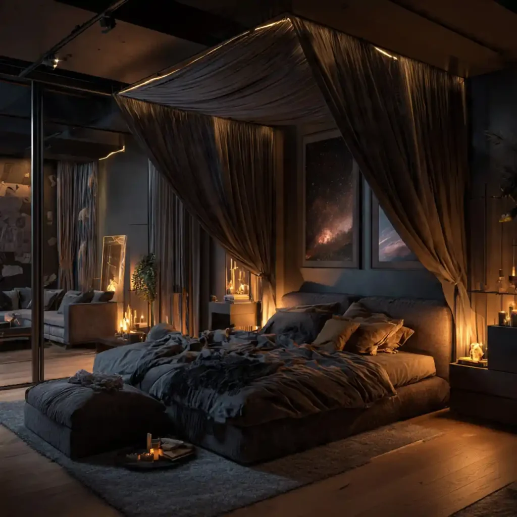 35-Dark Bedroom Idea