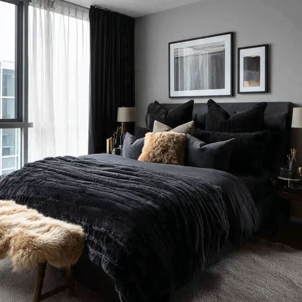 4-Black Bedroom Idea