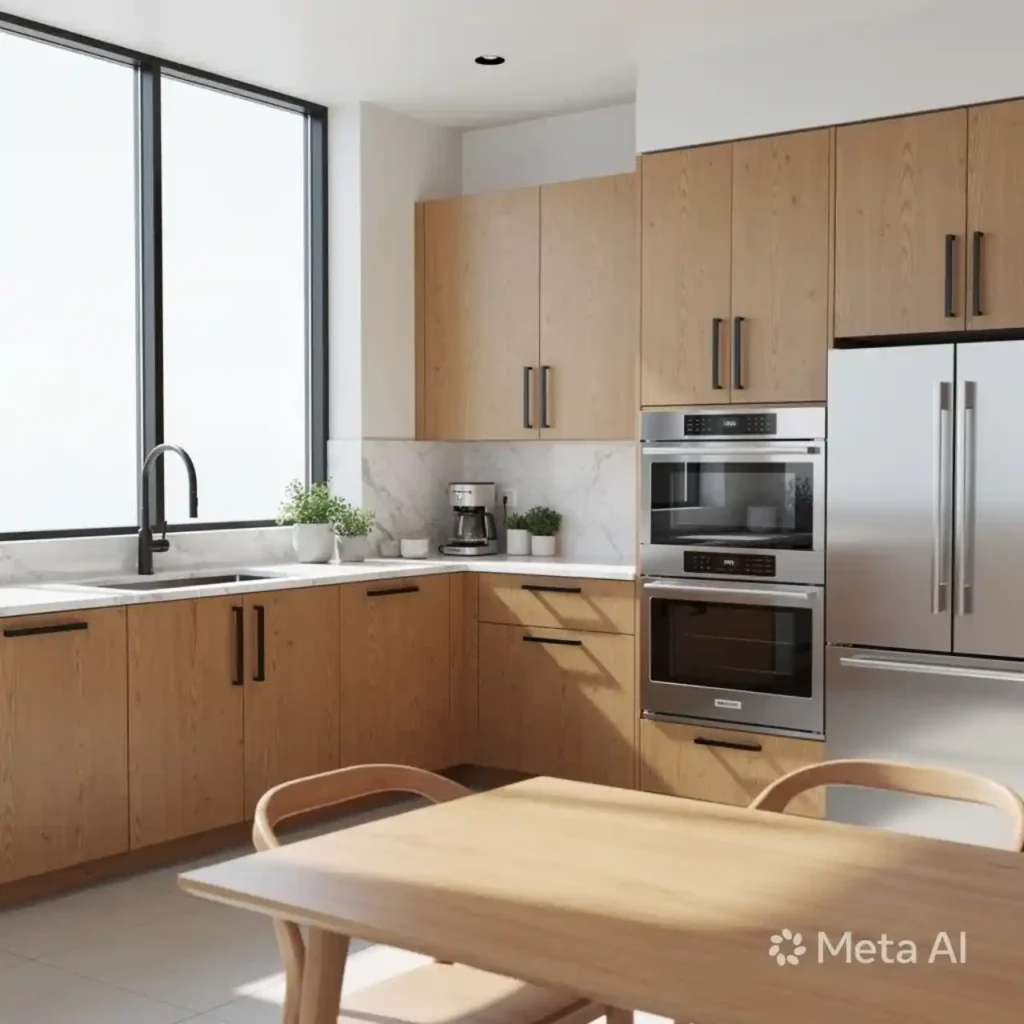 4-Honey Oak Kitchen Cabinets Idea