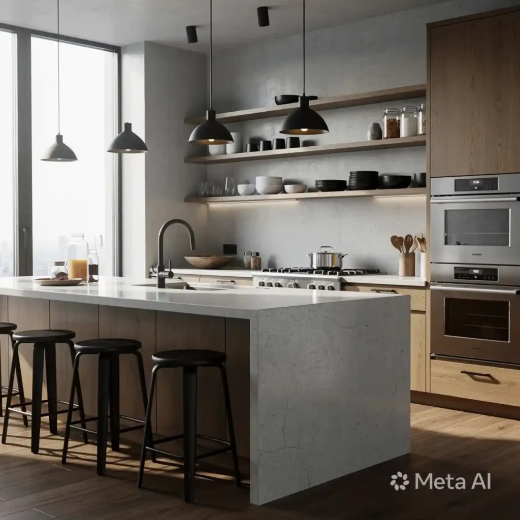 4-Industrial Kitchen Design Idea