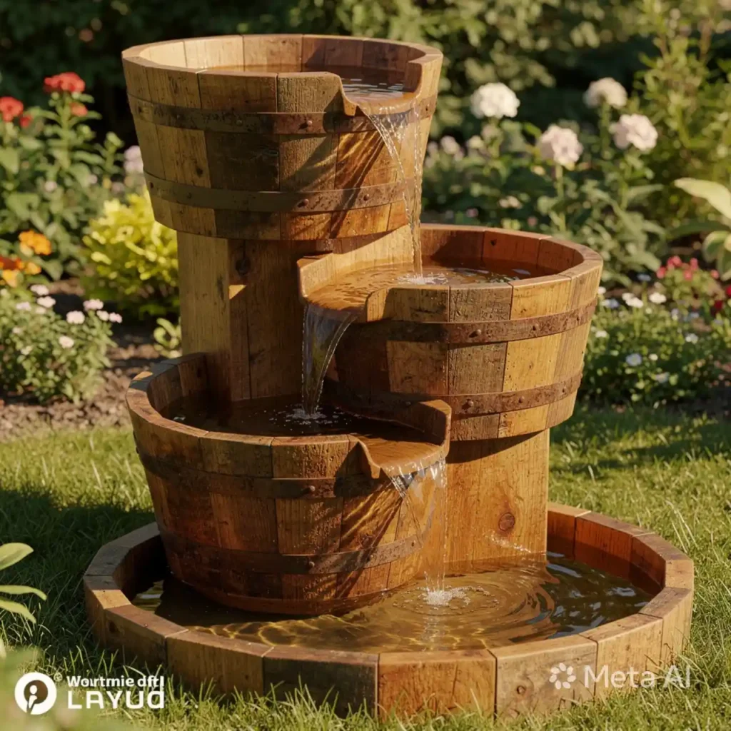 4-Unique Outdoor Fountain Idea
