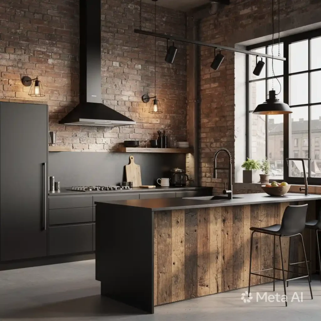 5-Industrial Kitchen Design Idea