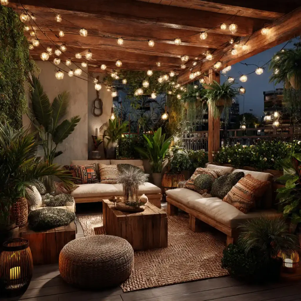 5-Rustic Outdoor Patio Idea