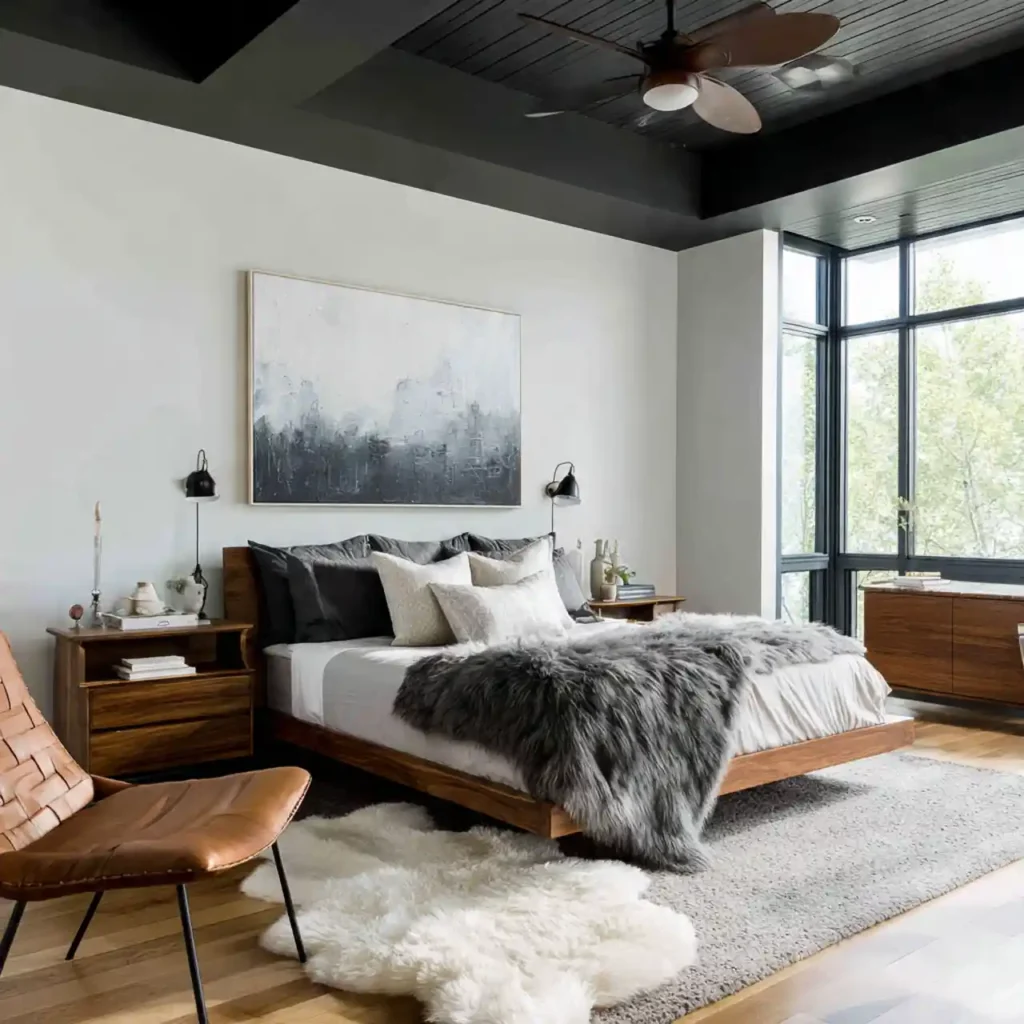 6-Black Bedroom Idea