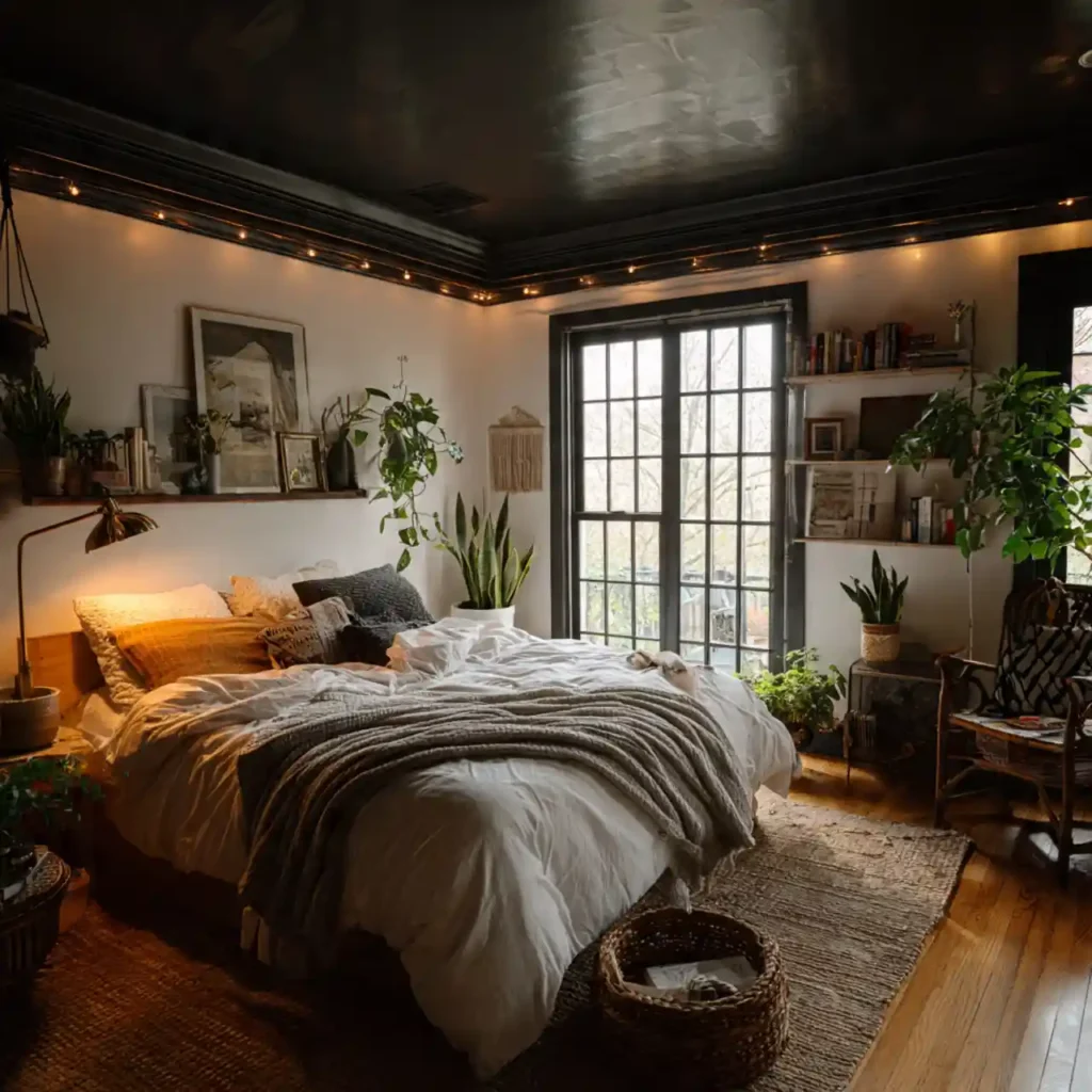 6-Black and White Bedroom Idea