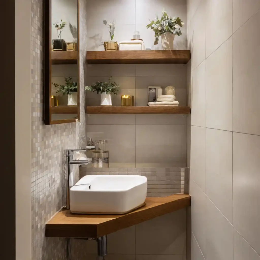 6-Creative Narrow Bathroom Idea
