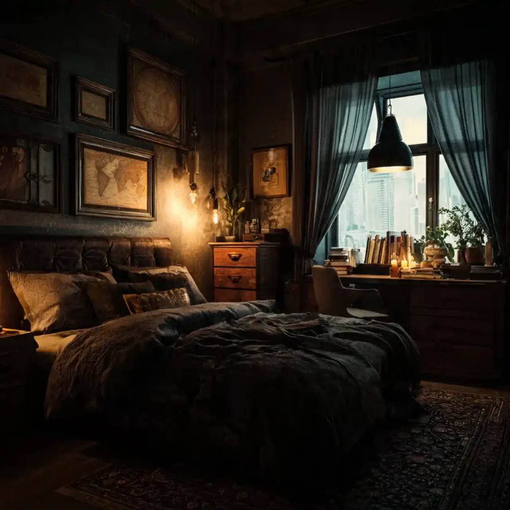 6-Dark Bedroom Idea