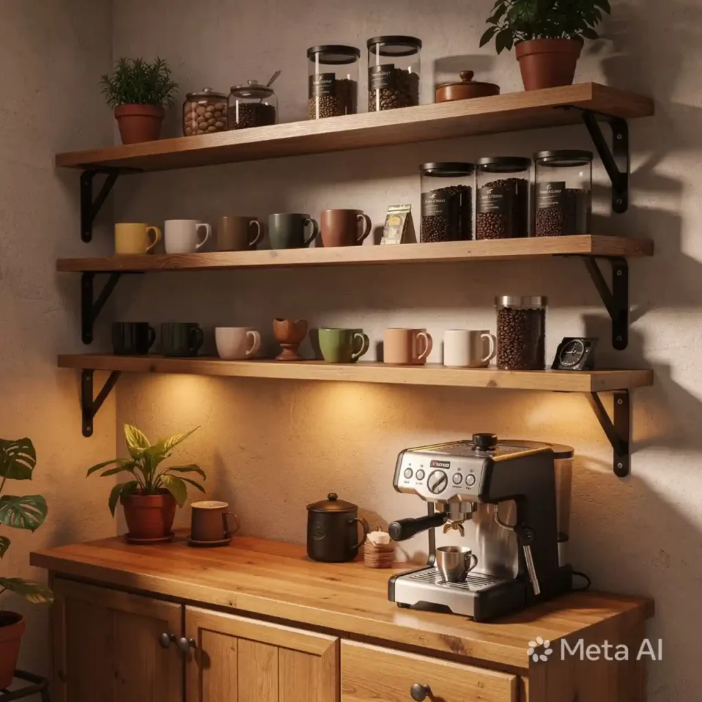 6-Inviting Kitchen Coffee Bar Idea