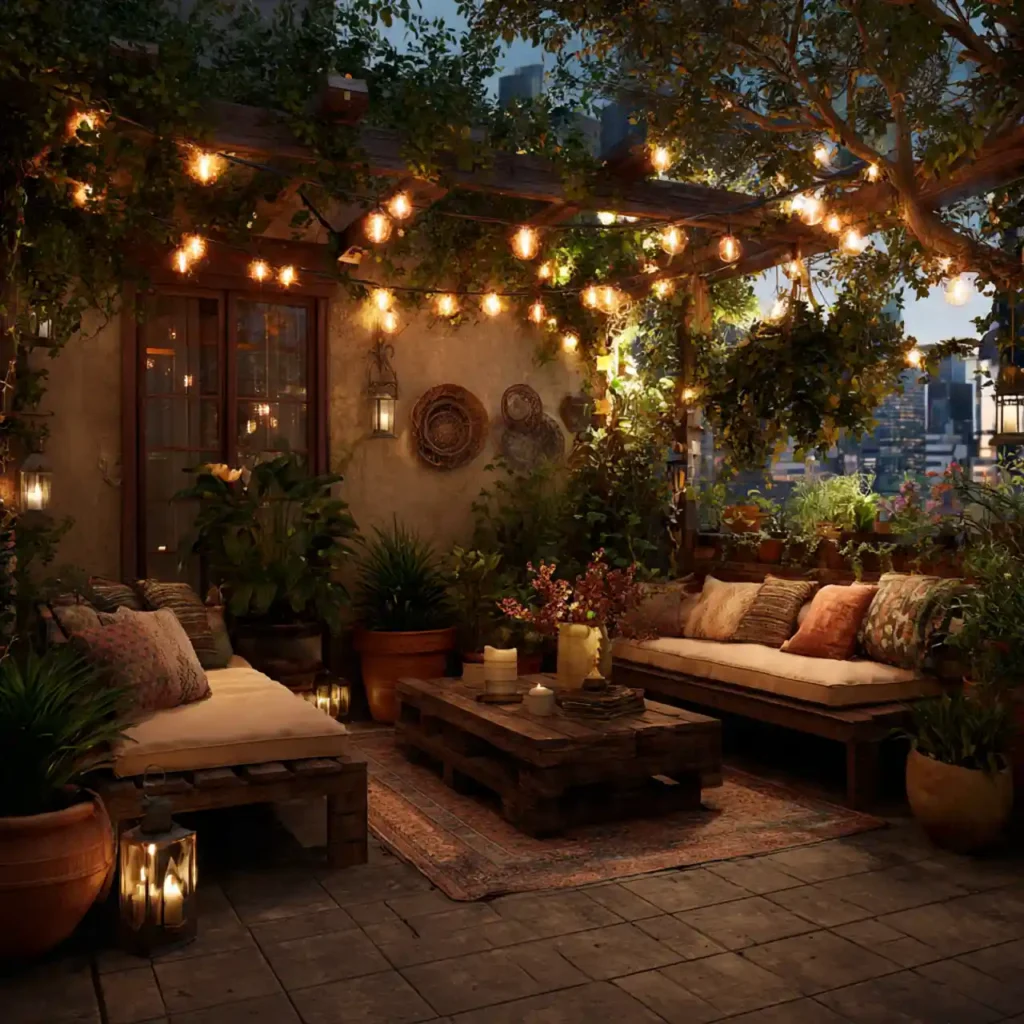 6-Rustic Outdoor Patio Idea