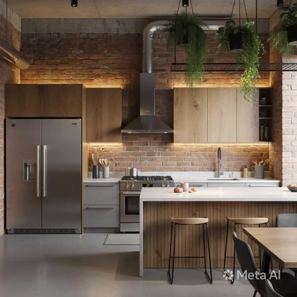 7-Industrial Kitchen Design Idea