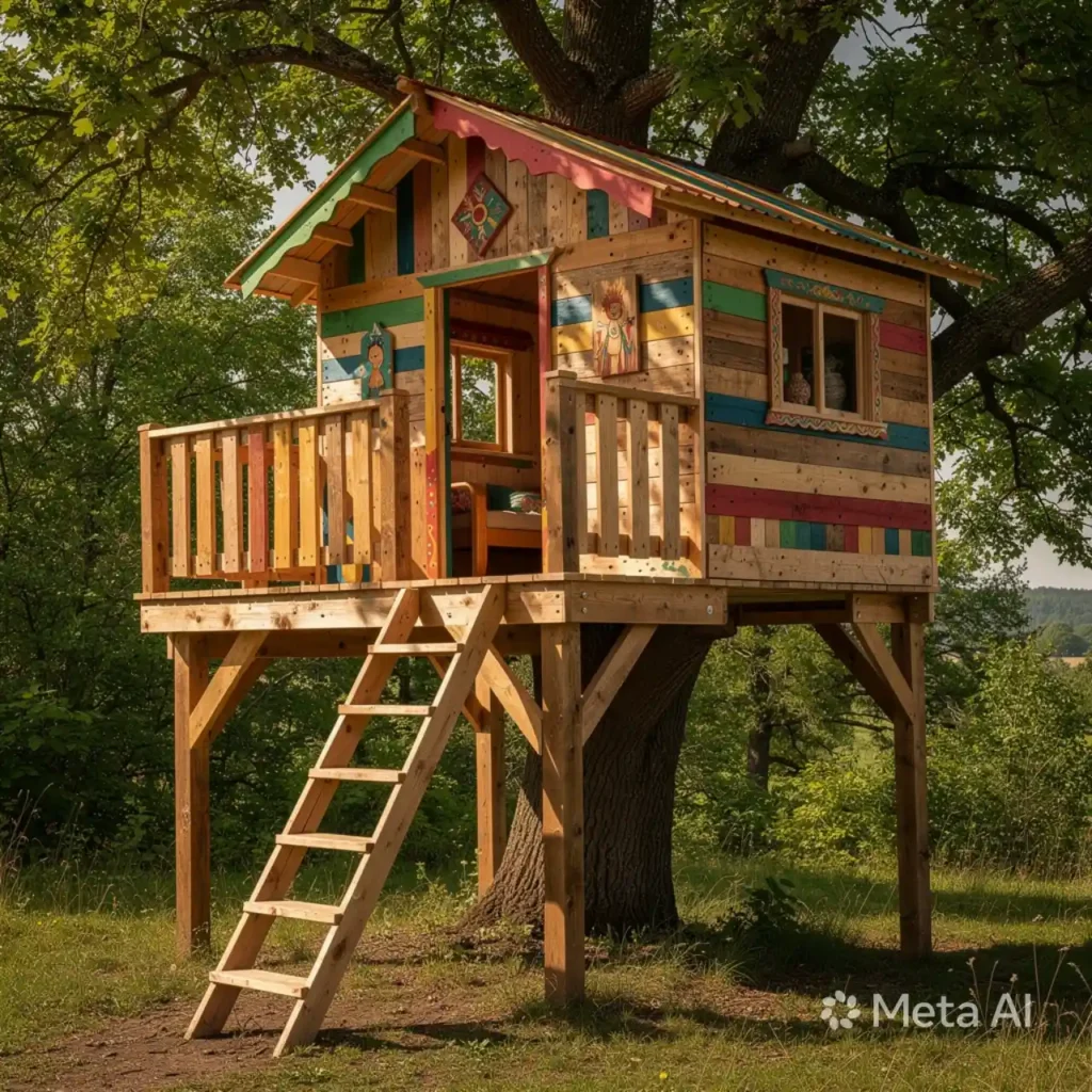 7-Kids Treehouse Idea