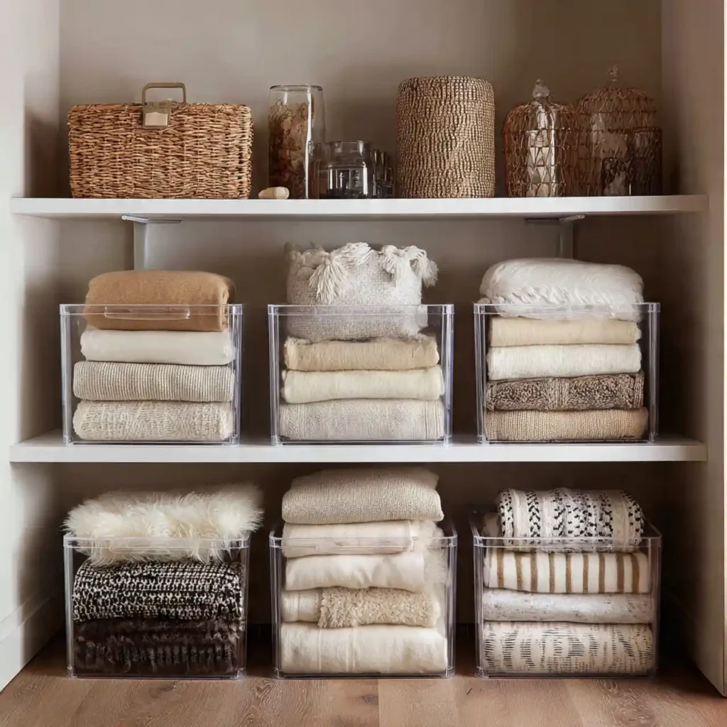 7-Linen Closet Organization Ideas