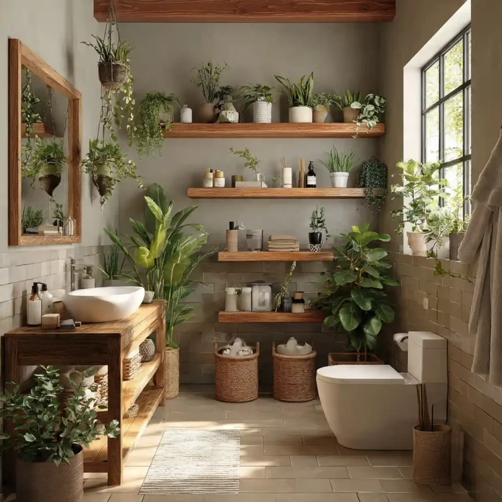 7-Organic Modern Bathroom Ideas