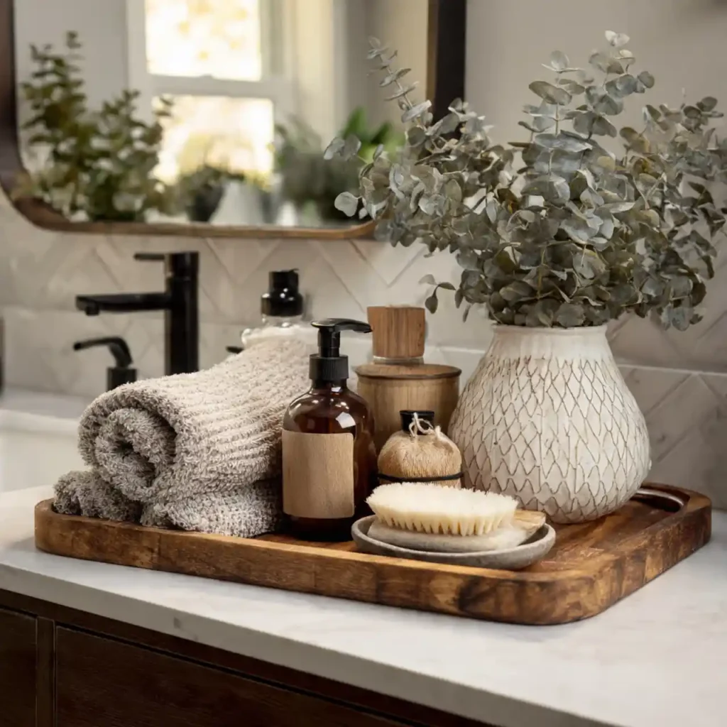 8-Bathroom Counter Decor Idea
