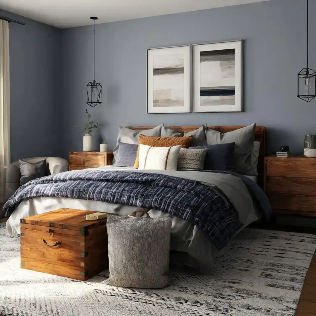 8-Blue Bedroom Idea