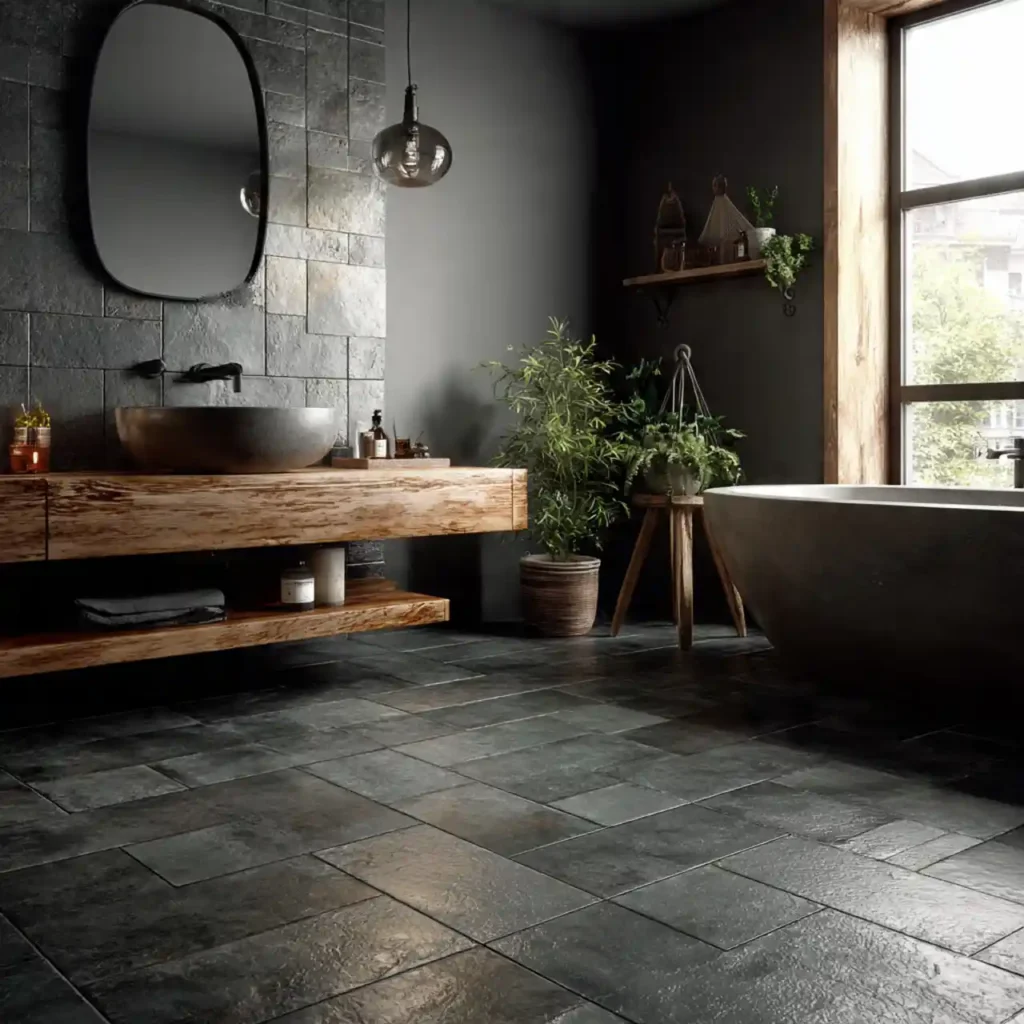 8-Dark Bathroom Idea