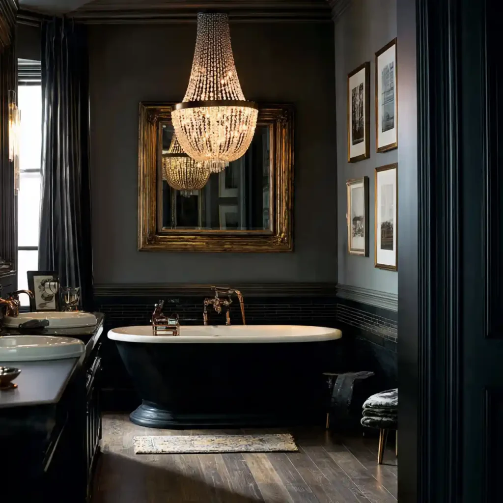 8-Dark Moody Bathroom Idea