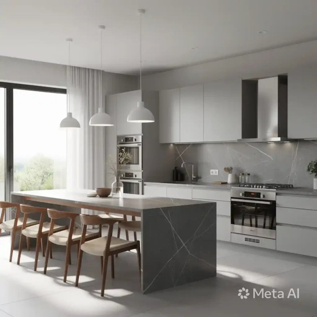 8-Grey Kitchen Idea