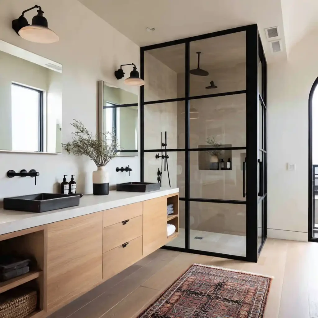 8-Half Wall Shower Ideas