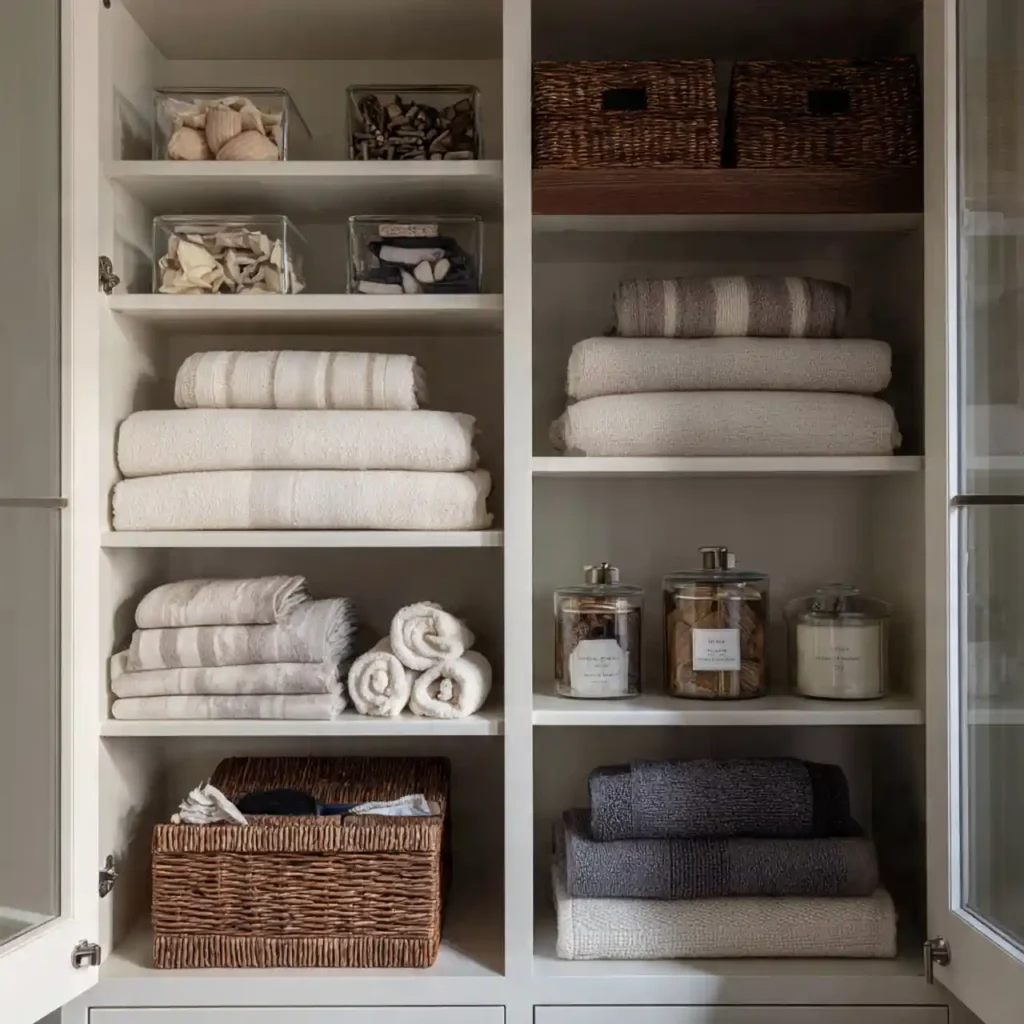 8-Large Linen Closet Organization Idea