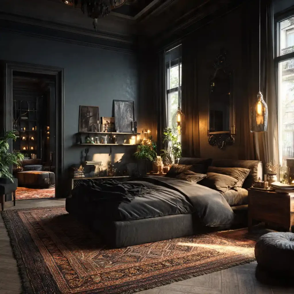 9-Dark Bedroom Idea