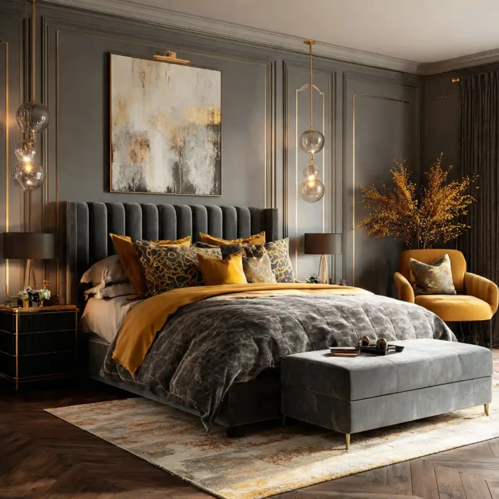 9-Gray Bedroom Idea