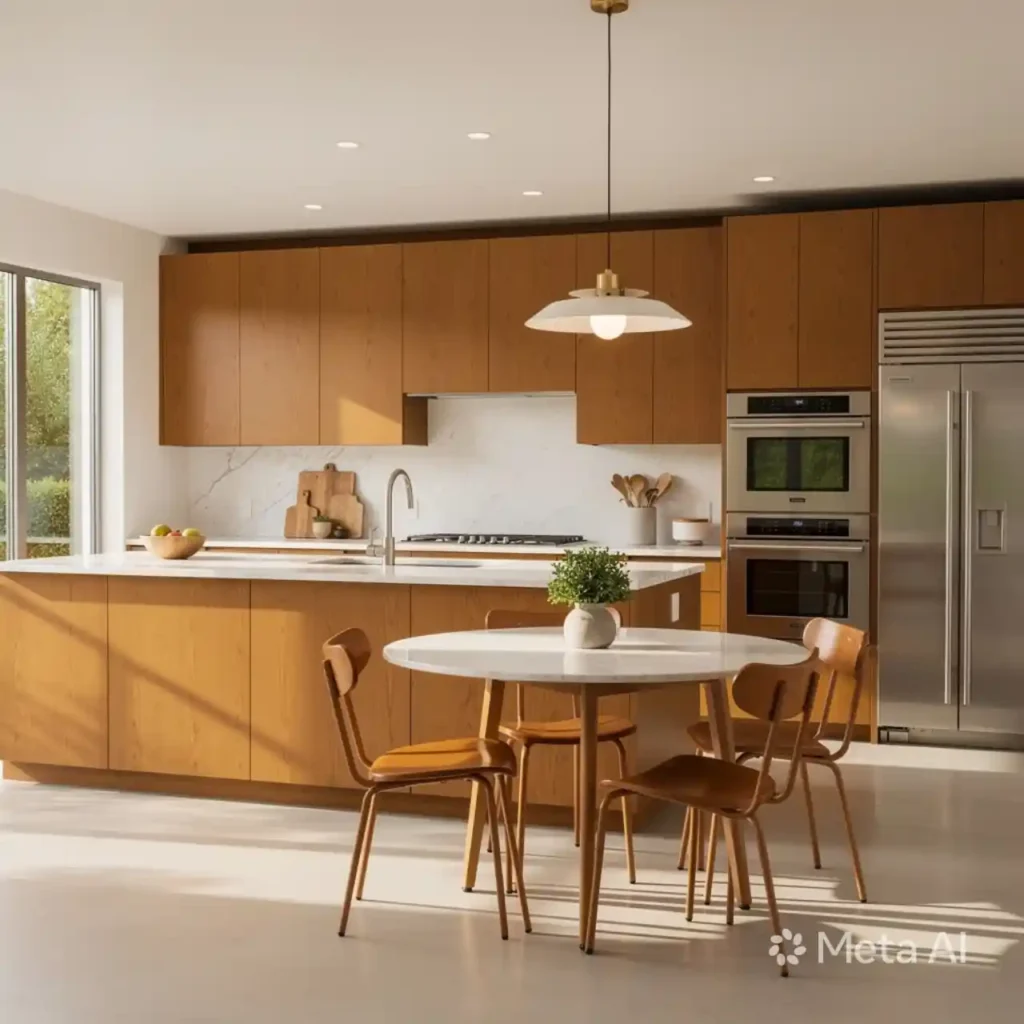 9-Honey Oak Kitchen Cabinets Idea