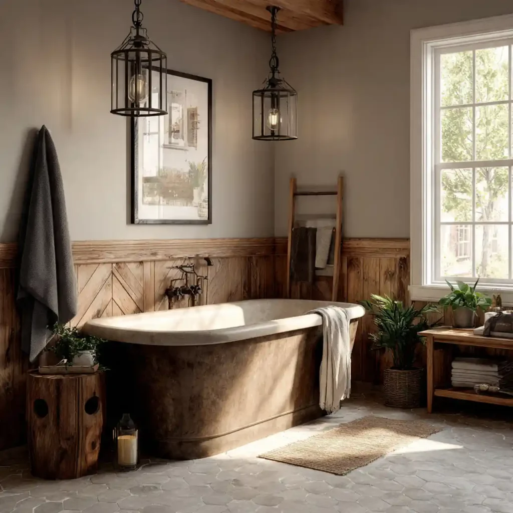 9-Modern Farmhouse Bathroom Ideas
