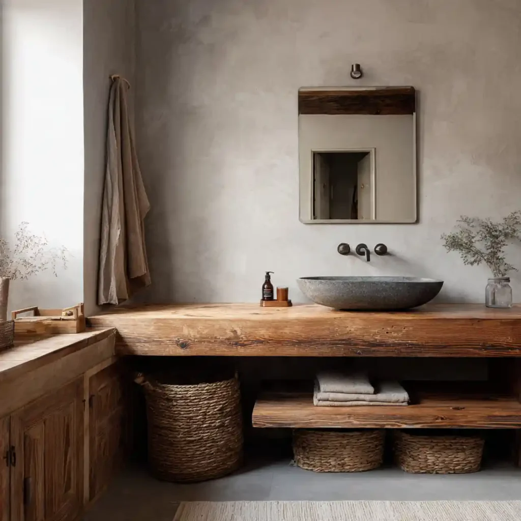 9-Organic Modern Bathroom Ideas