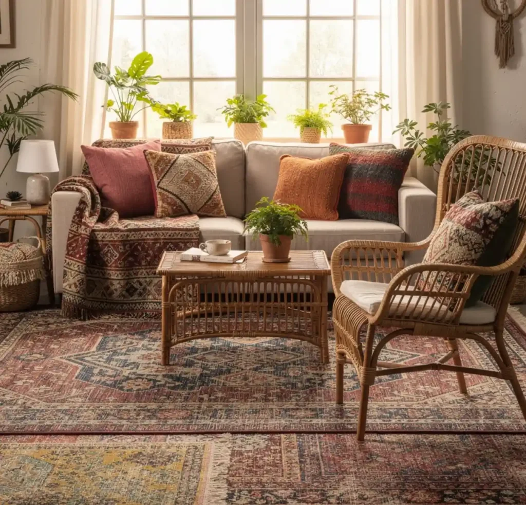 1-Boho Living Room Ideas