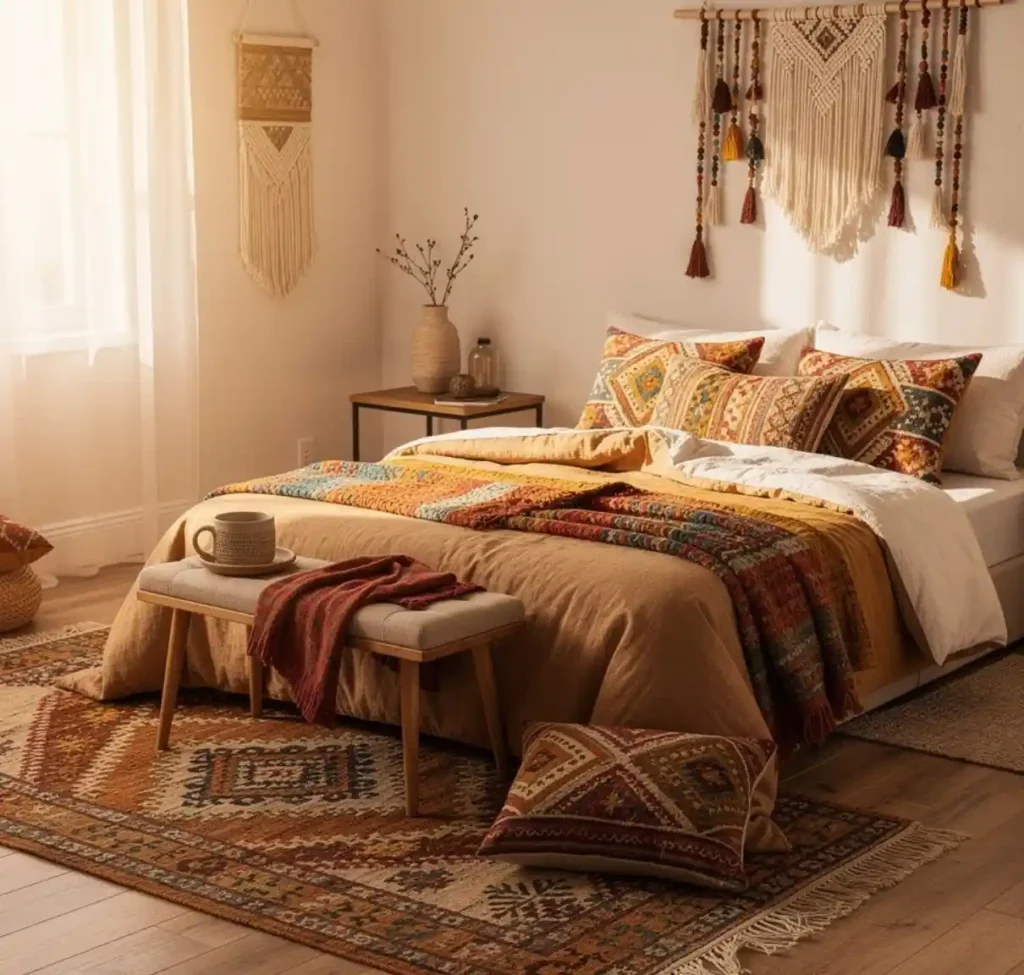 1-Modern Bohemian Bedroom Decor Ideas