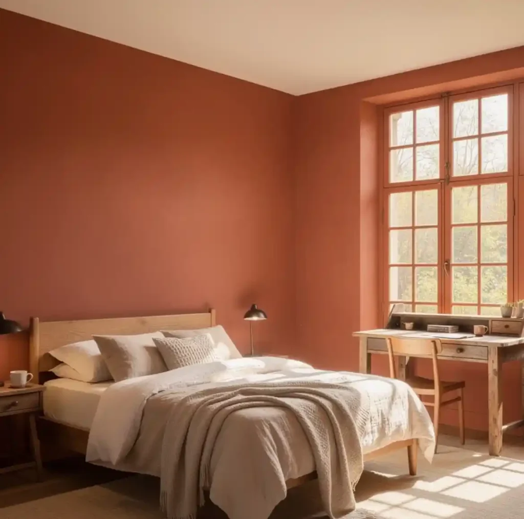1-Orange Bedroom Ideas