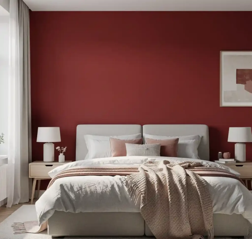 1-Red Bedroom Ideas