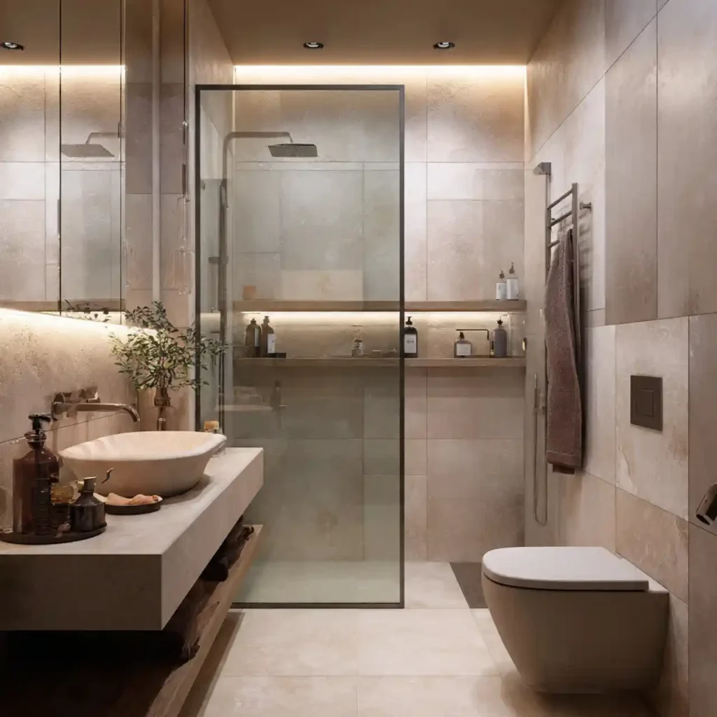 1-Small Bathroom with Shower Ideas