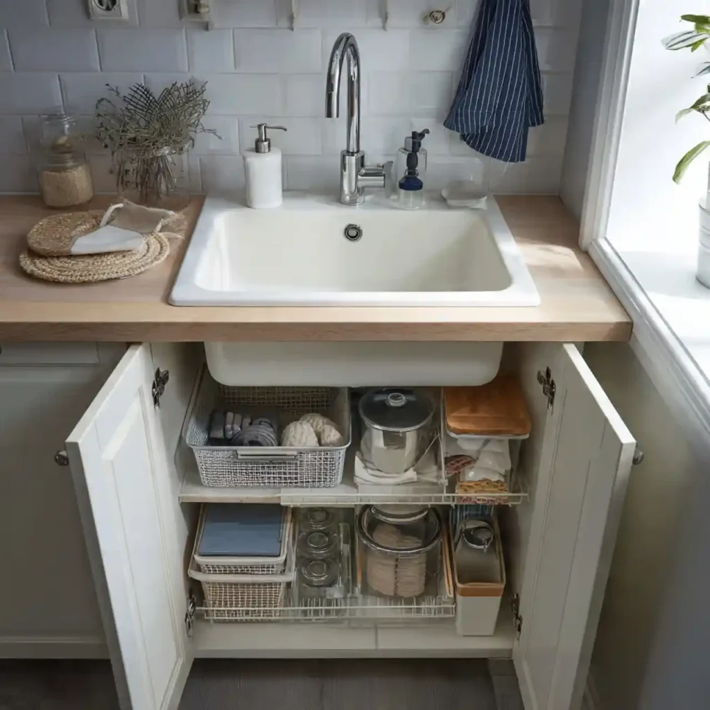 1-Under Bathroom Sink Organization Ideas