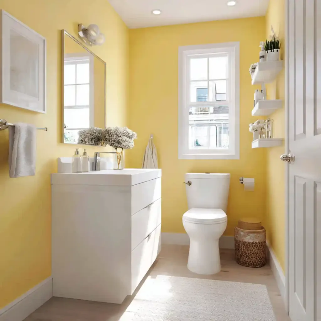 1-Yellow Bathroom Ideas