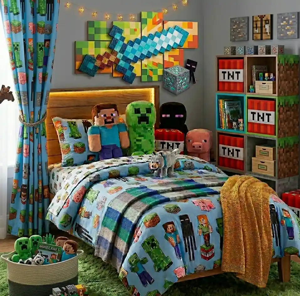 10-Minecraft Bedroom Idea