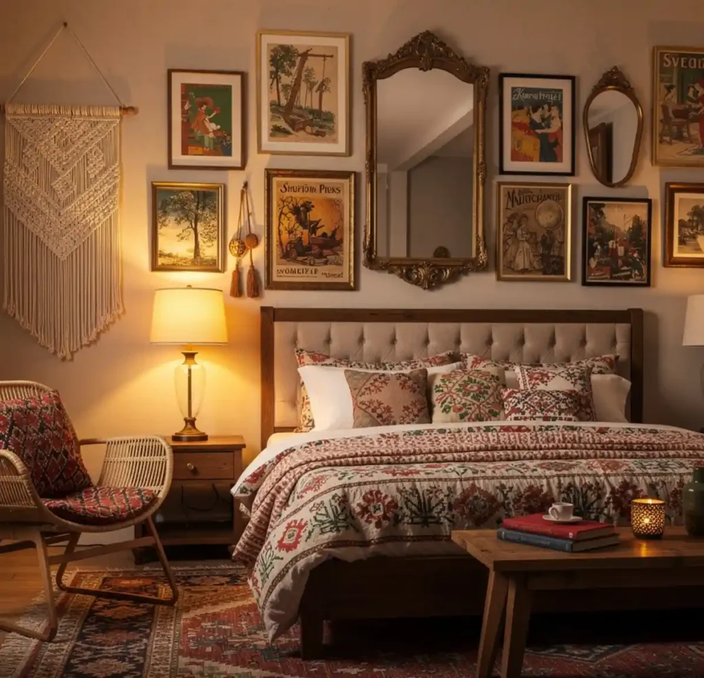 10-Modern Bohemian Bedroom Decor Idea