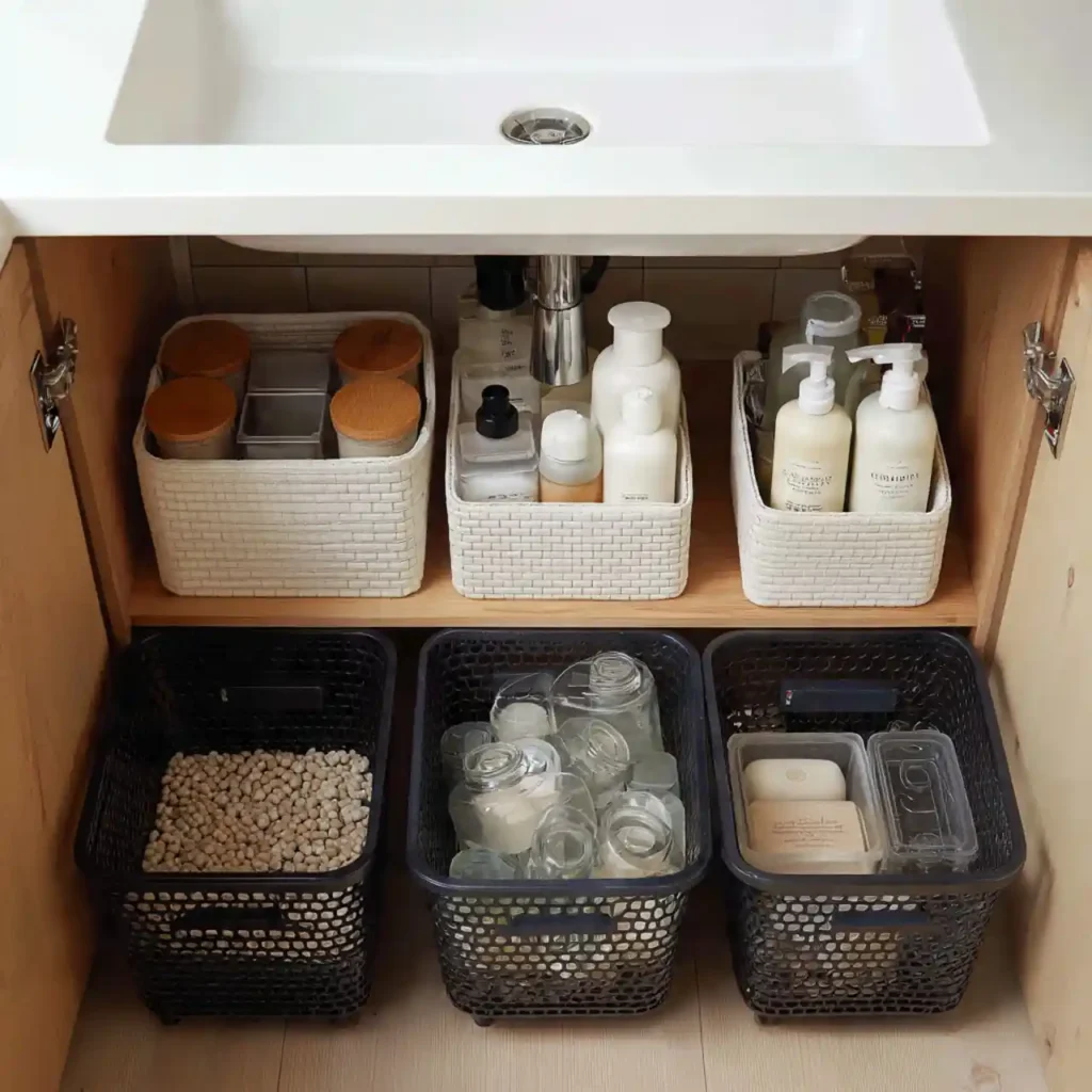 10-Under Bathroom Sink Organization Idea