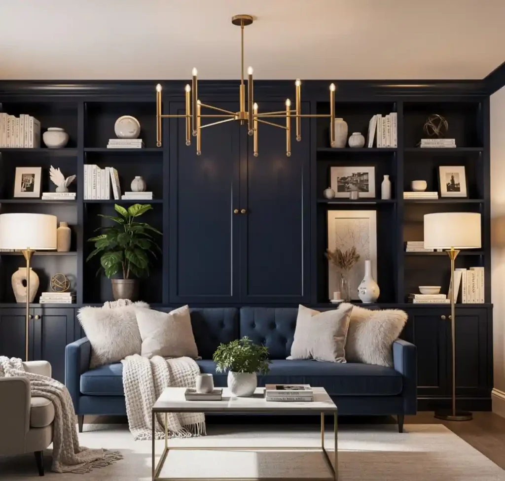 11-Blue Living Room Idea