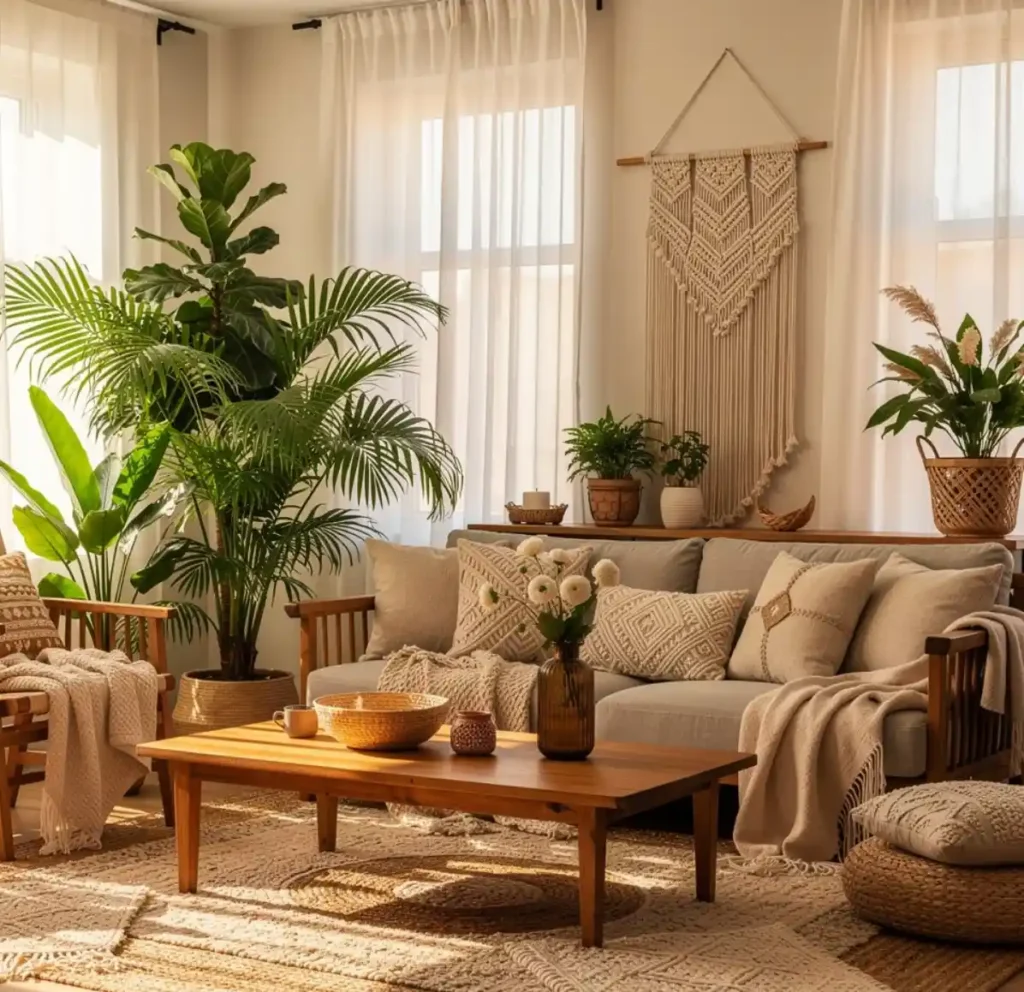 11-Boho Living Room Idea