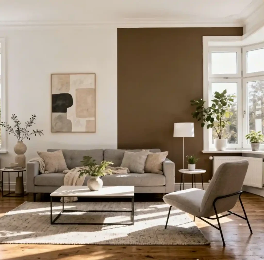 11-Brown Living Room Idea
