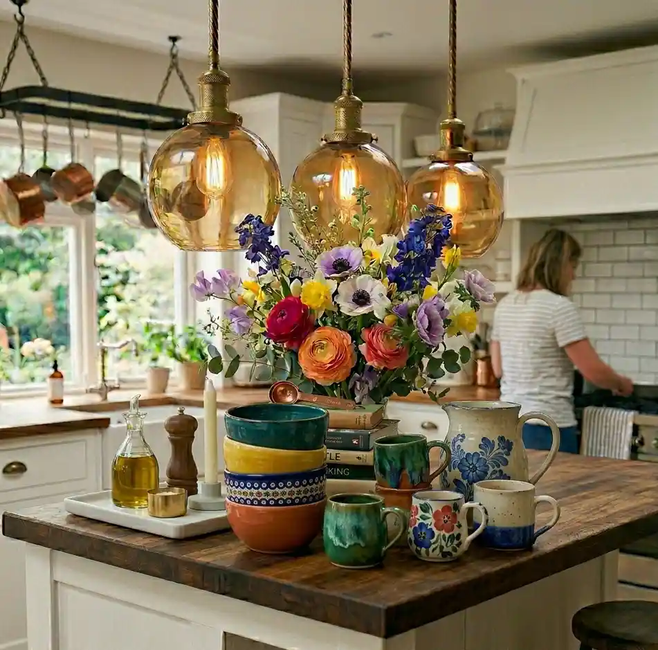 11-Kitchen Island Decor Idea